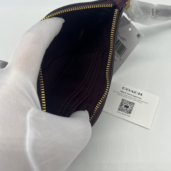 Coach Small Wristlet B4/Deep Berry - Picture 8 of 16